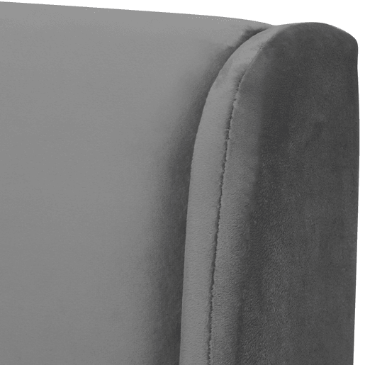 Cama de casal de veludo 140x190cm com armazenamento,cinzento