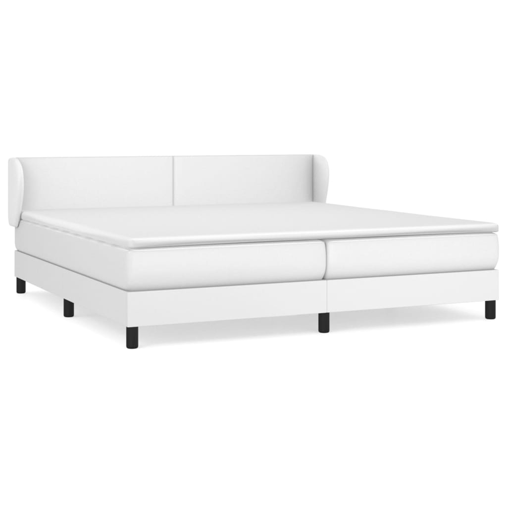 Cama box spring 200x200 Blanco