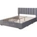 Cama de matrimonio de terciopelo con 4 cajónes 162x203 Cama de matrimonio de terciopelo con 4 cajónes 162x203 Gris