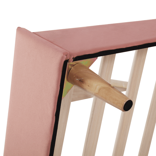 Cama juvenile,cama de solteiro de veludo 90x200cm,rosa