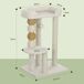 Árbol para Gato Aglomerado de Madera, Lana de Cordero PawHut Árbol para Gato Aglomerado de Madera, Lana de Cordero PawHut Crudo