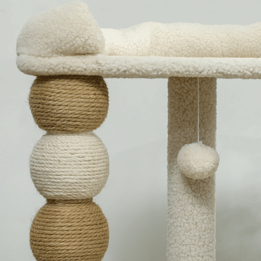 PawHut Árvore Arranhador para Gatos, Torre para Gatos 76 cm, Escalador com Cama, Plataforma de Salto, Postes de Sisal e Bolas de Brinquedo, Bege PawHut Árvore Arranhador para Gatos, Torre para Gatos 76 cm, Escalador com Cama, Plataforma de Salto, Postes de Sisal e Bolas de Brinquedo, Bege