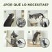 Árbol para Gato Aglomerado de Madera, Lana de Cordero PawHut Árbol para Gato Aglomerado de Madera, Lana de Cordero PawHut Crudo