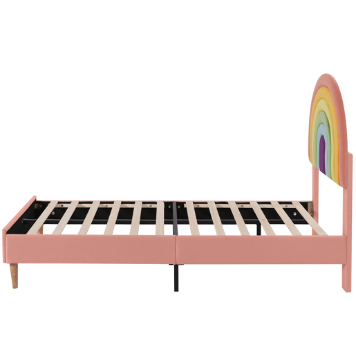 Cama juvenile,cama dupla de veludo 140x200cm,rosa