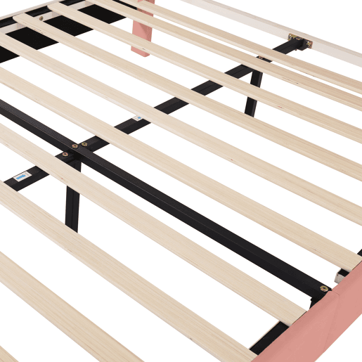 Cama juvenile,cama dupla de veludo 140x200cm,rosa