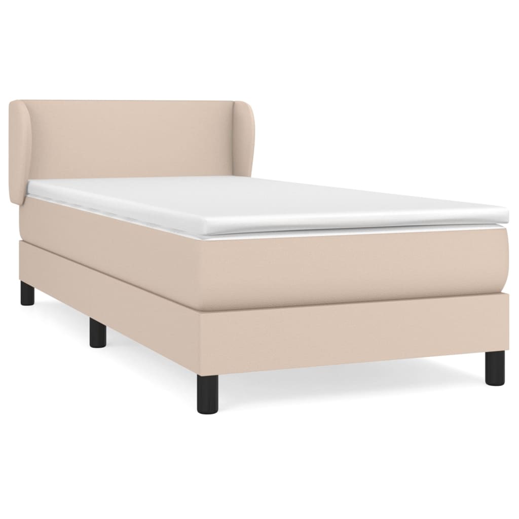 Cama box spring 90x200 Marrón Claro