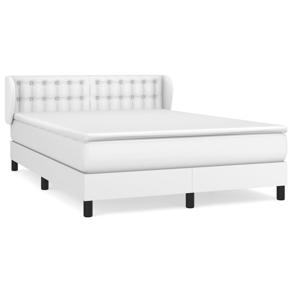 Cama box spring 140x200 Blanco