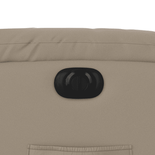 vidaXL Poltrona reclinável elétrica couro artificial cor cappuccino