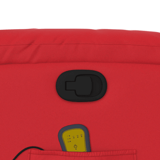 vidaXL Poltrona massagens reclinável elevatória couro artif. vermelho vidaXL Poltrona massagens reclinável elevatória couro artif. vermelho