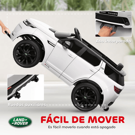 AIYAPLAY Carro Elétrico para Crianças acima de 3 Anos com Licença Land Rover Discovery Sport Carro Elétrico Infantil com Bateria 12V Controlo Remoto Faróis Buzina e Música 106x65,5x51 cm Branco AIYAPLAY Carro Elétrico para Crianças acima de 3 Anos com Licença Land Rover Discovery Sport Carro Elétrico Infantil com Bateria 12V Controlo Remoto Faróis Buzina e Música 106x65,5x51 cm Branco