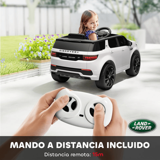 AIYAPLAY Carro Elétrico para Crianças acima de 3 Anos com Licença Land Rover Discovery Sport Carro Elétrico Infantil com Bateria 12V Controlo Remoto Faróis Buzina e Música 106x65,5x51 cm Branco AIYAPLAY Carro Elétrico para Crianças acima de 3 Anos com Licença Land Rover Discovery Sport Carro Elétrico Infantil com Bateria 12V Controlo Remoto Faróis Buzina e Música 106x65,5x51 cm Branco