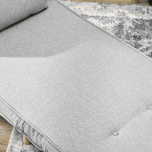 HOMCOM Poltrona 2 em 1 Sofá Cama Individual Dobrável com Encosto Ajustável e Almofada para Sala de Estar Dormitório Escritório Carga 150 kg 72x78x79 cm Cinza