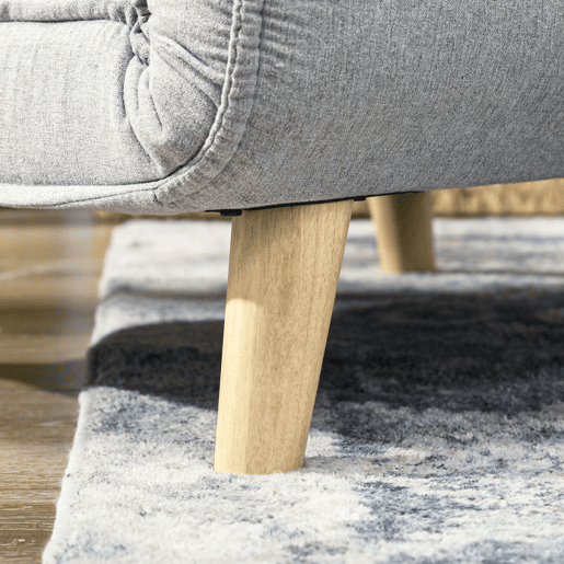 HOMCOM Poltrona 2 em 1 Sofá Cama Individual Dobrável com Encosto Ajustável e Almofada para Sala de Estar Dormitório Escritório Carga 150 kg 72x78x79 cm Cinza