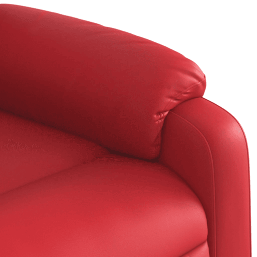 vidaXL Poltrona reclinável elevatória couro artificial vermelho vidaXL Poltrona reclinável elevatória couro artificial vermelho