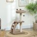 Árbol para Gato Aglomerado de madera, Poliéster PawHut Árbol para Gato Aglomerado de madera, Poliéster PawHut Marrón