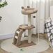 Árbol para Gato Aglomerado de madera, Poliéster PawHut Árbol para Gato Aglomerado de madera, Poliéster PawHut Marrón