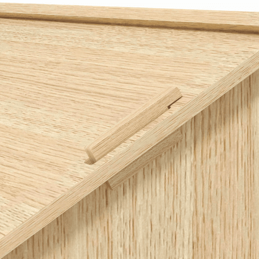 PawHut Casota para Cães Casa para Cães para Interior com Janelas Desenho de Patas Ocas Casa para Cães e Gatos 49,5x41x51 cm Madeira