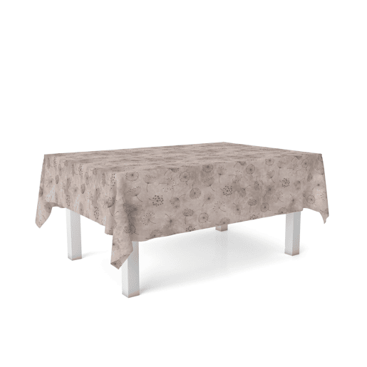 Toalha de Mesa Resinada Leon Marrón 260x140cm Donegal Collections