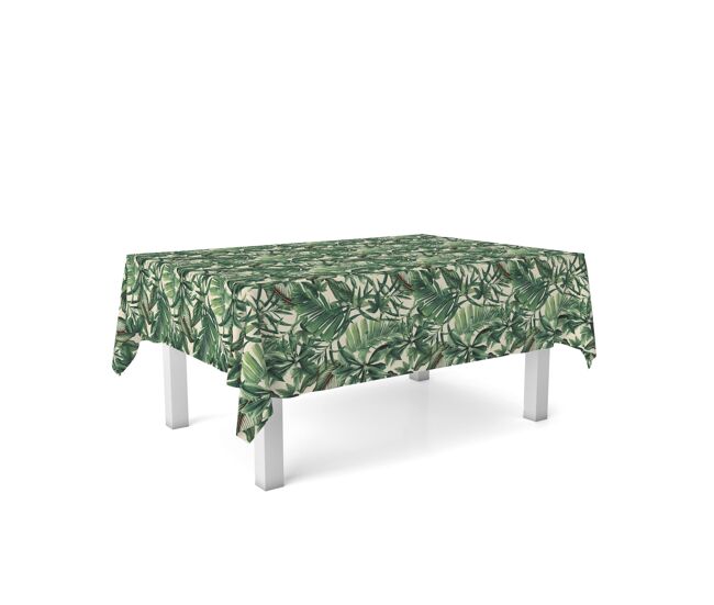 Mantel resinado gia verde 240x140cm donegal collections