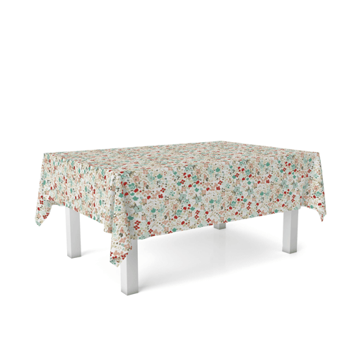 Toalha de Mesa Resinada Olena Rojo 100x140cm Donegal Collections