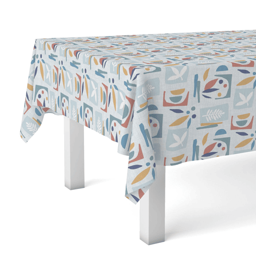 Toalha de Mesa Hule Segre Azul 140x140cm Donegal Collections