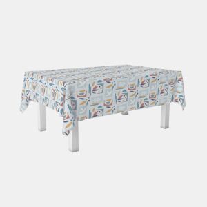 Toalha de Mesa Hule Segre Azul 240x140cm Donegal Collections