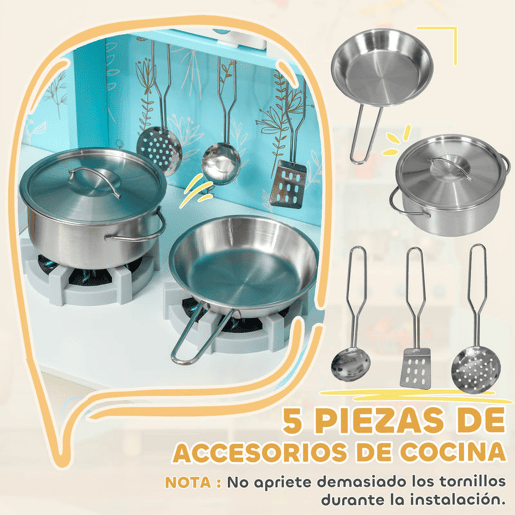 AIYAPLAY Cozinha de Madeira para Crianças acima de 3 Anos Cozinha Infantil com Sons Fogão Forno Micro-Ondas Máquina de Gelo e Acessórios 90x33,3x91,6 cm Azul AIYAPLAY Cozinha de Madeira para Crianças acima de 3 Anos Cozinha Infantil com Sons Fogão Forno Micro-Ondas Máquina de Gelo e Acessórios 90x33,3x91,6 cm Azul