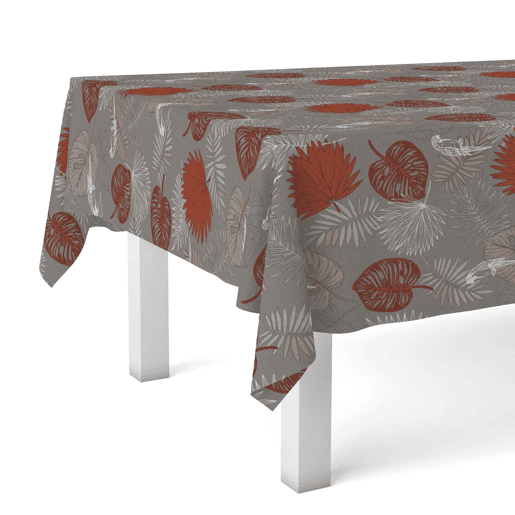 Toalha de Mesa Hule Arga Gris 260x140cm Donegal Collections