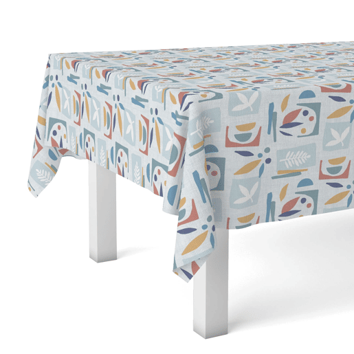 Toalha de Mesa Hule Segre Azul 100x140cm Donegal Collections