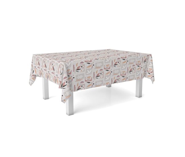 Mantel hule segre rosa 300x140cm donegal collections