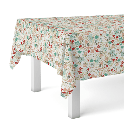 Toalha de Mesa Resinada Olena Rojo 240x140cm Donegal Collections