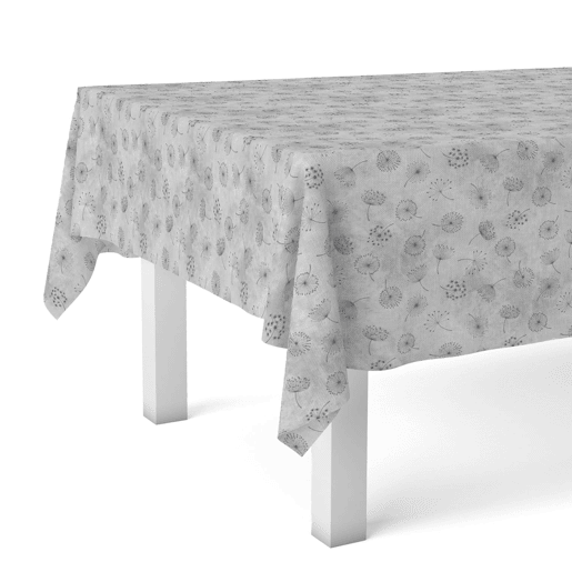 Toalha de Mesa Resinada Leon Gris 140x140cm Donegal Collections