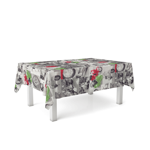 Toalha de Mesa Resinada Vespas 240x140cm Donegal Collections