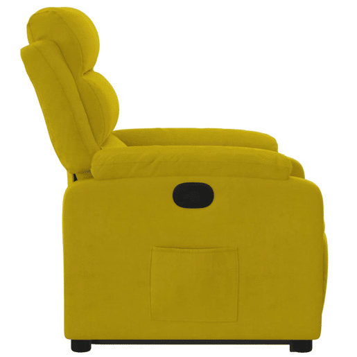 vidaXL Poltrona reclinável elevatória veludo amarelo vidaXL Poltrona reclinável elevatória veludo amarelo
