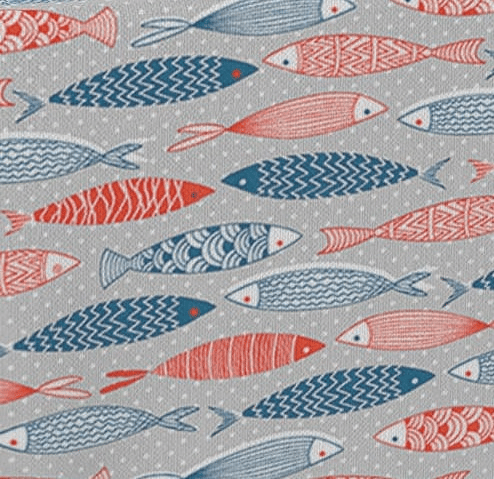 Toalha de Mesa Resinada Fish 140x140cm Donegal Collections