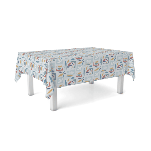Toalha de Mesa Hule Segre Azul 220x140cm Donegal Collections