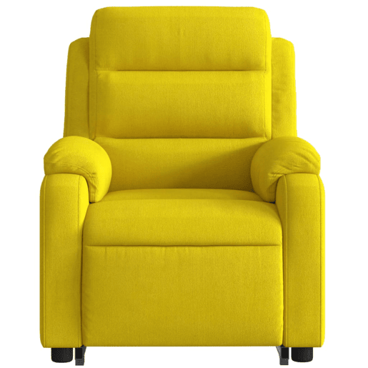 vidaXL Poltrona reclinável elevatória elétrica veludo amarelo vidaXL Poltrona reclinável elevatória elétrica veludo amarelo