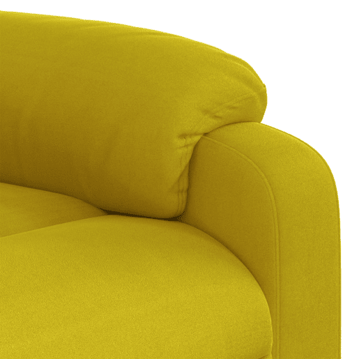 vidaXL Poltrona reclinável elevatória elétrica veludo amarelo vidaXL Poltrona reclinável elevatória elétrica veludo amarelo