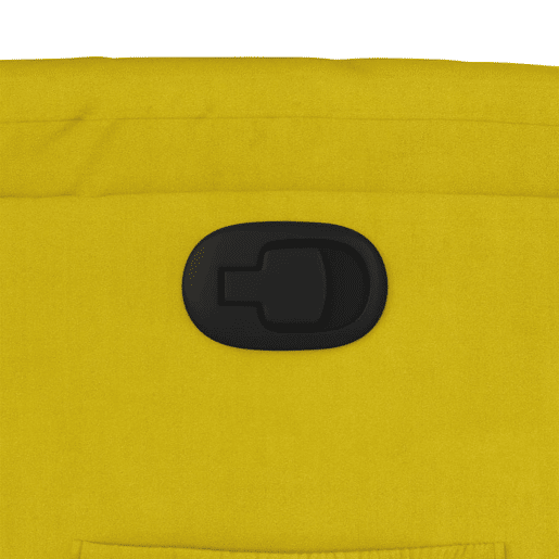 vidaXL Poltrona reclinável veludo amarelo