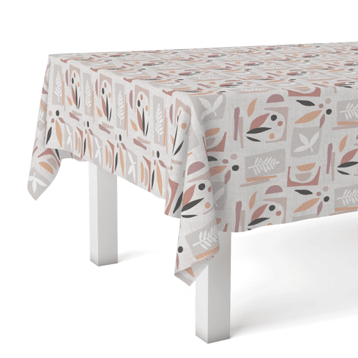 Toalha de Mesa Hule Segre Rosa 240x140cm Donegal Collections
