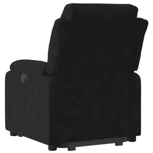 vidaXL Poltrona reclinável elevatória veludo preto vidaXL Poltrona reclinável elevatória veludo preto