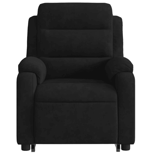 vidaXL Poltrona reclinável elevatória veludo preto vidaXL Poltrona reclinável elevatória veludo preto