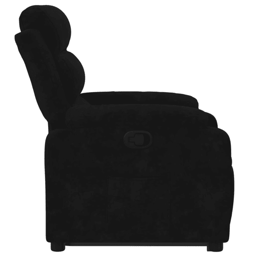 vidaXL Poltrona reclinável elevatória veludo preto vidaXL Poltrona reclinável elevatória veludo preto