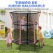 Cama Elástica Infantil Acero, PP HOMCOM Cama Elástica Infantil Acero, PP HOMCOM Rojo