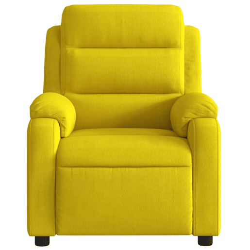 vidaXL Poltrona elétrica reclinável veludo amarelo vidaXL Poltrona elétrica reclinável veludo amarelo