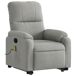 Sillón Reclinable De Masaje Sillón Reclinable De Masaje Gris Claro