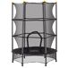 Cama Elástica Infantil Acero, PP HOMCOM Cama Elástica Infantil Acero, PP HOMCOM Negro