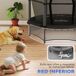 Cama Elástica Infantil Acero, PP HOMCOM Cama Elástica Infantil Acero, PP HOMCOM Negro