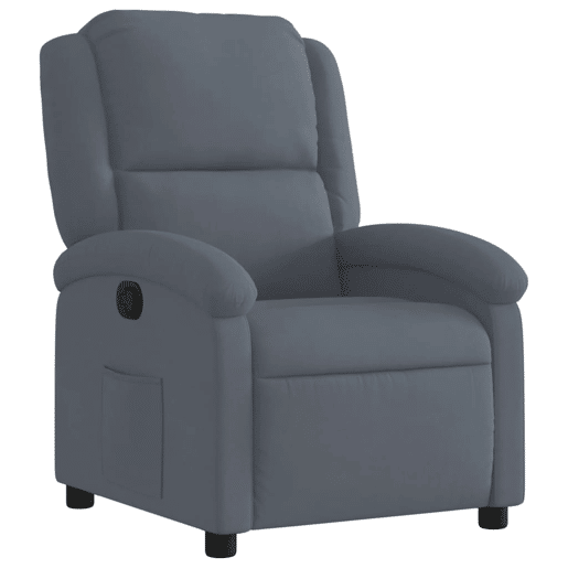 vidaXL Cadeira reclinável veludo cinzento-escuro vidaXL Cadeira reclinável veludo cinzento-escuro