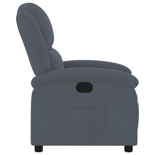 vidaXL Cadeira reclinável veludo cinzento-escuro vidaXL Cadeira reclinável veludo cinzento-escuro
